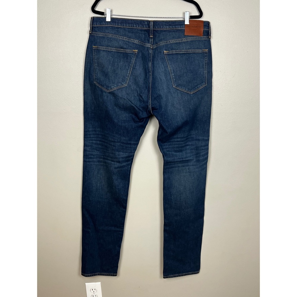 Ace Rivington Mens Athletic Taper Candiani Denim Jeans Dirty Vintage 39x34 NWT - Picture 2 of 15